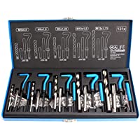 Los mejores  - CCLIFE Juego de reparación de roscas 131 piezas M5 M6 M8 M10 M12 kit reparacion roscas helicoidales helicoil kits